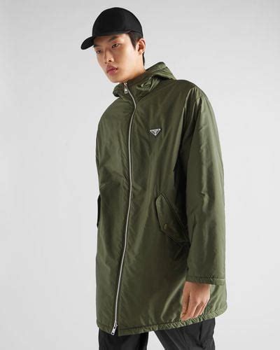 prada jas heren groen|green Prada Coats for Men .